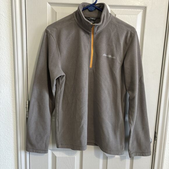 Eddie Bauer Men's‎ Fleece Jacket Gray. Warm, Comfortable, Durable Small - Picture 1 of 6